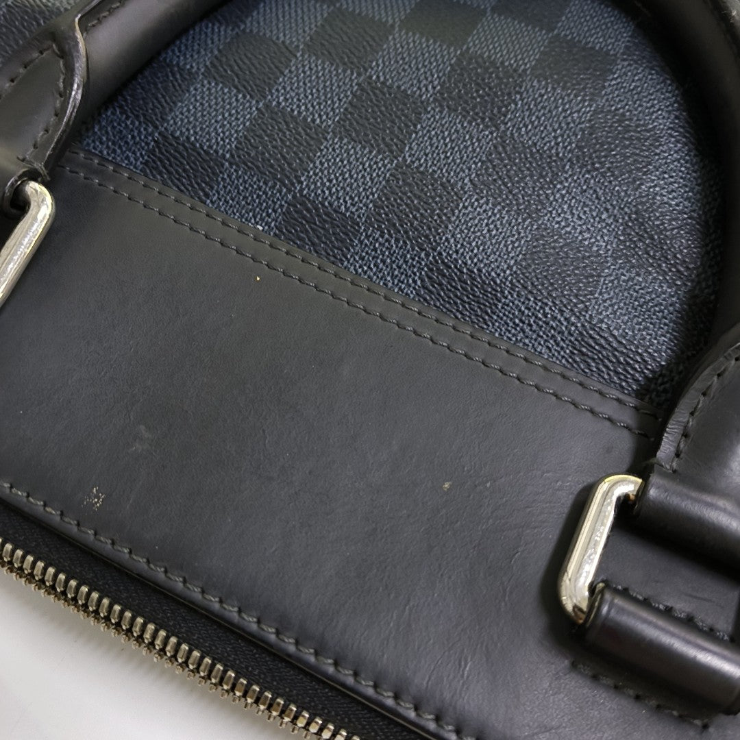 GREENWICH Damier Coated Canvas Blue