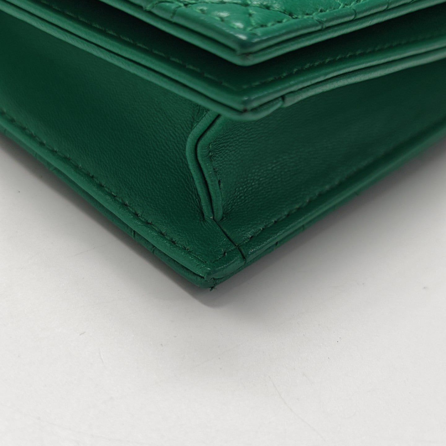Lady Dior Medium Quilted Lambskin Green
