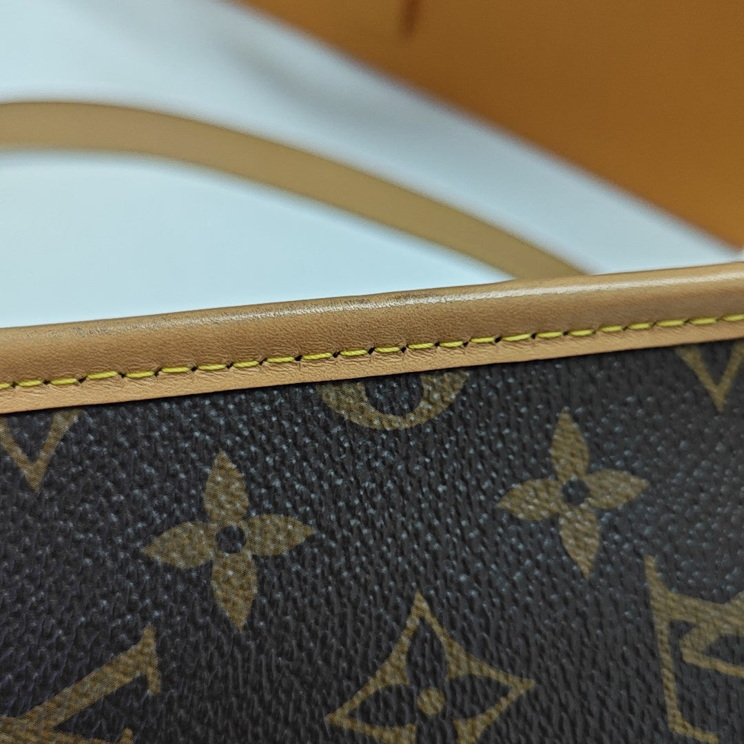 DIANE Monogram Coated Canvas Brown