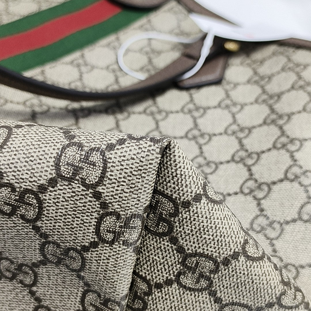 Monogram Coated Canvas Tote Bag Brown