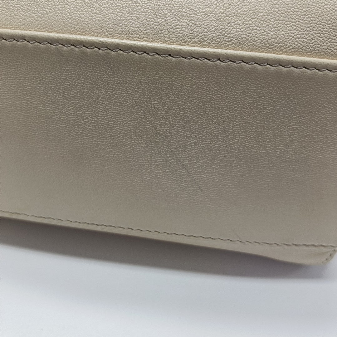Peekaboo Mini Calfskin White