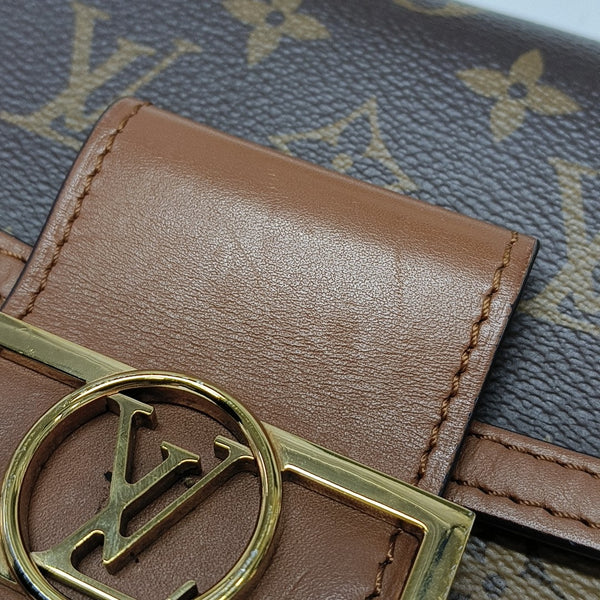 DAUPHINE Mini Monogram Coated Canvas Brown