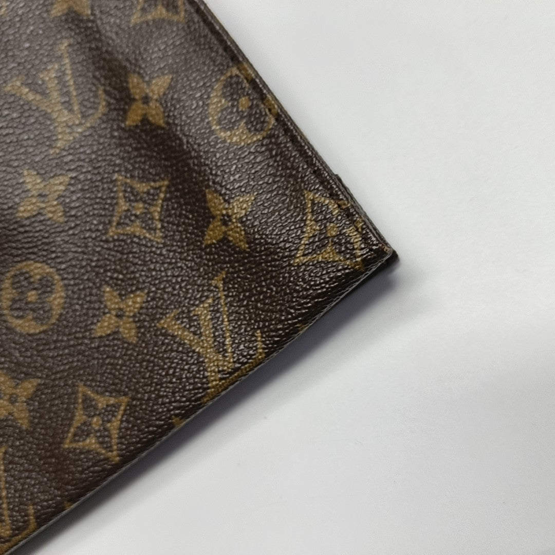 TOILET POCKET 26 Monogram Coated Canvas Brown