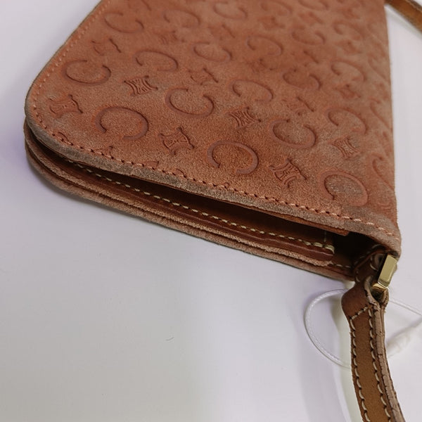 Suede Top Handle Bag Orange