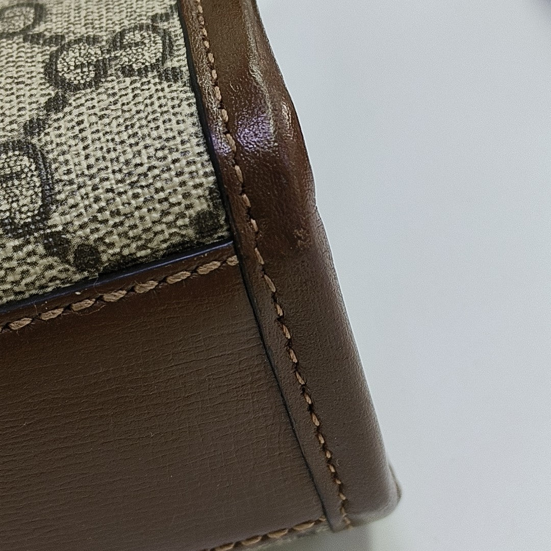 Retro Mini Monogram Coated Canvas Beige