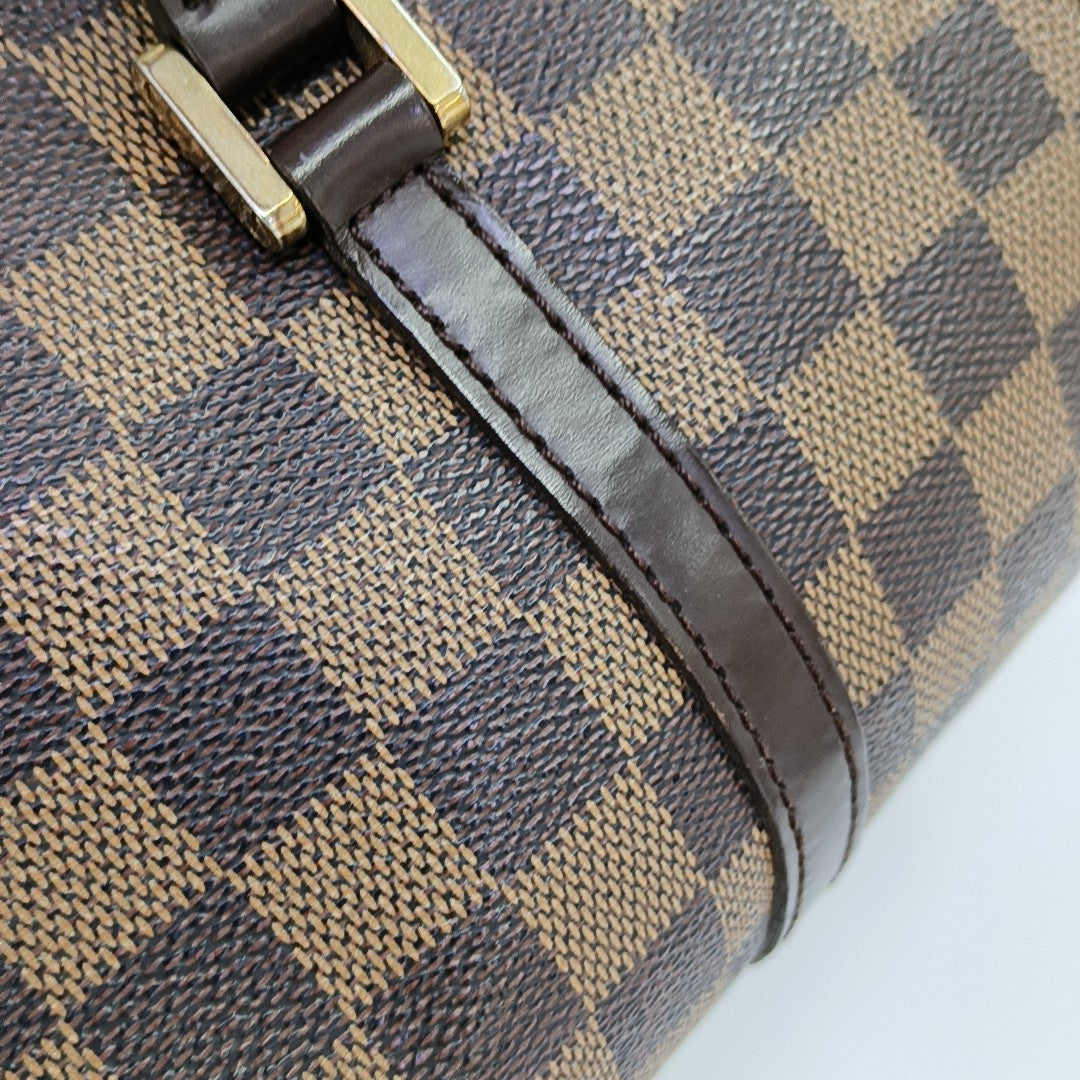 PAPILLON 30 Damier Ebene Coated Canvas Brown