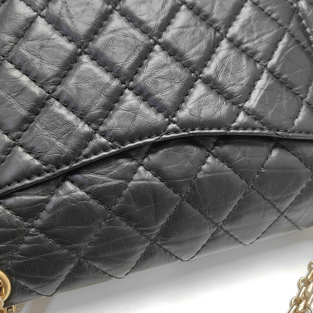 2.55 225 (small) Quilted Calfskin Black