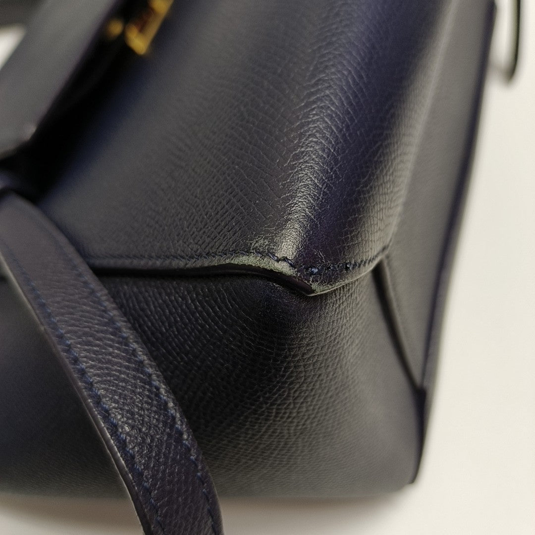 BELT Micro Calfskin Blue