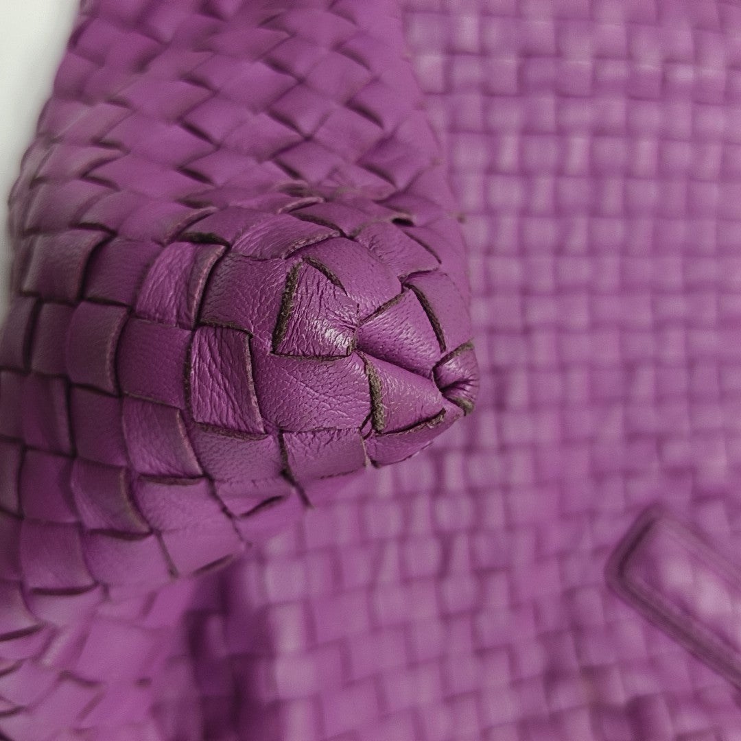 Calfskin Shoulder Bag Purple
