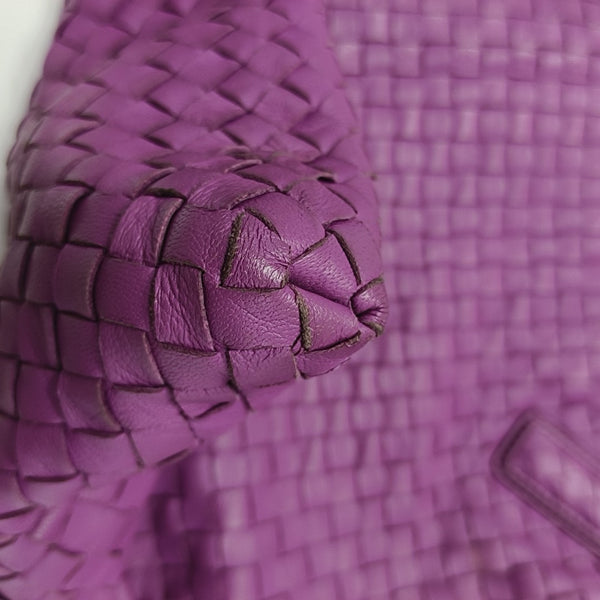 Calfskin Shoulder Bag Purple