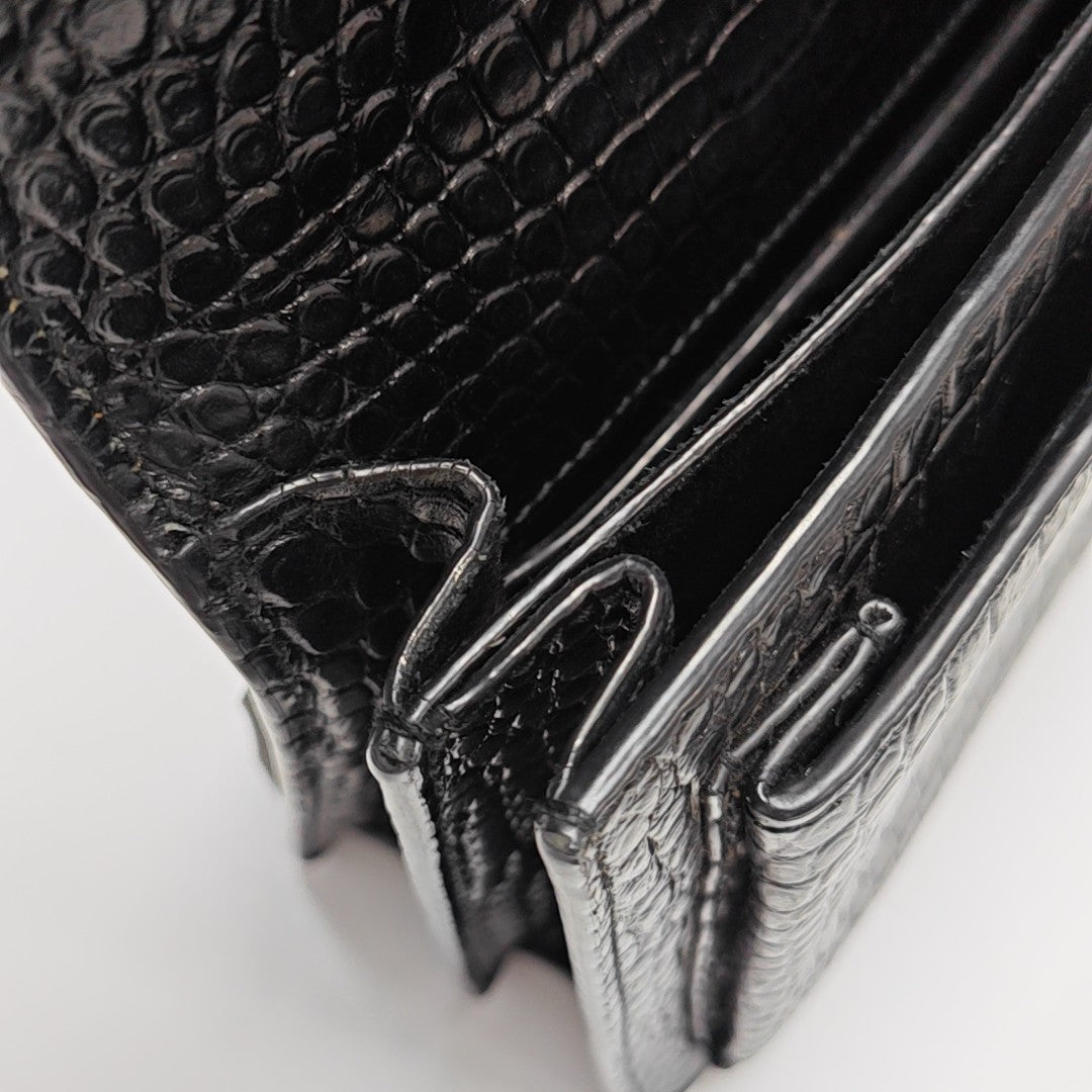 SUNSET Medium Calfskin Black