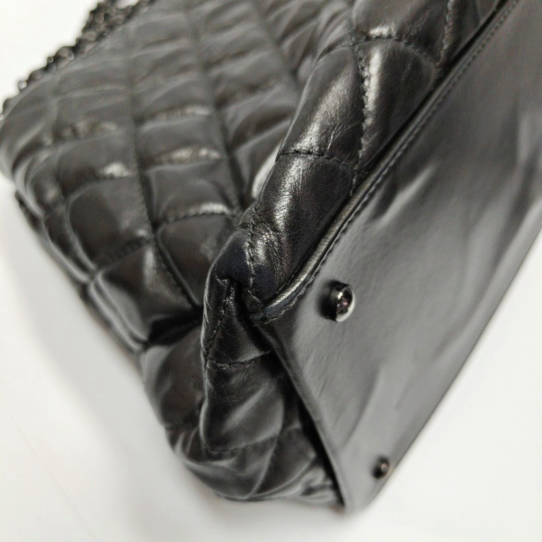 Quilted Calfskin Gray