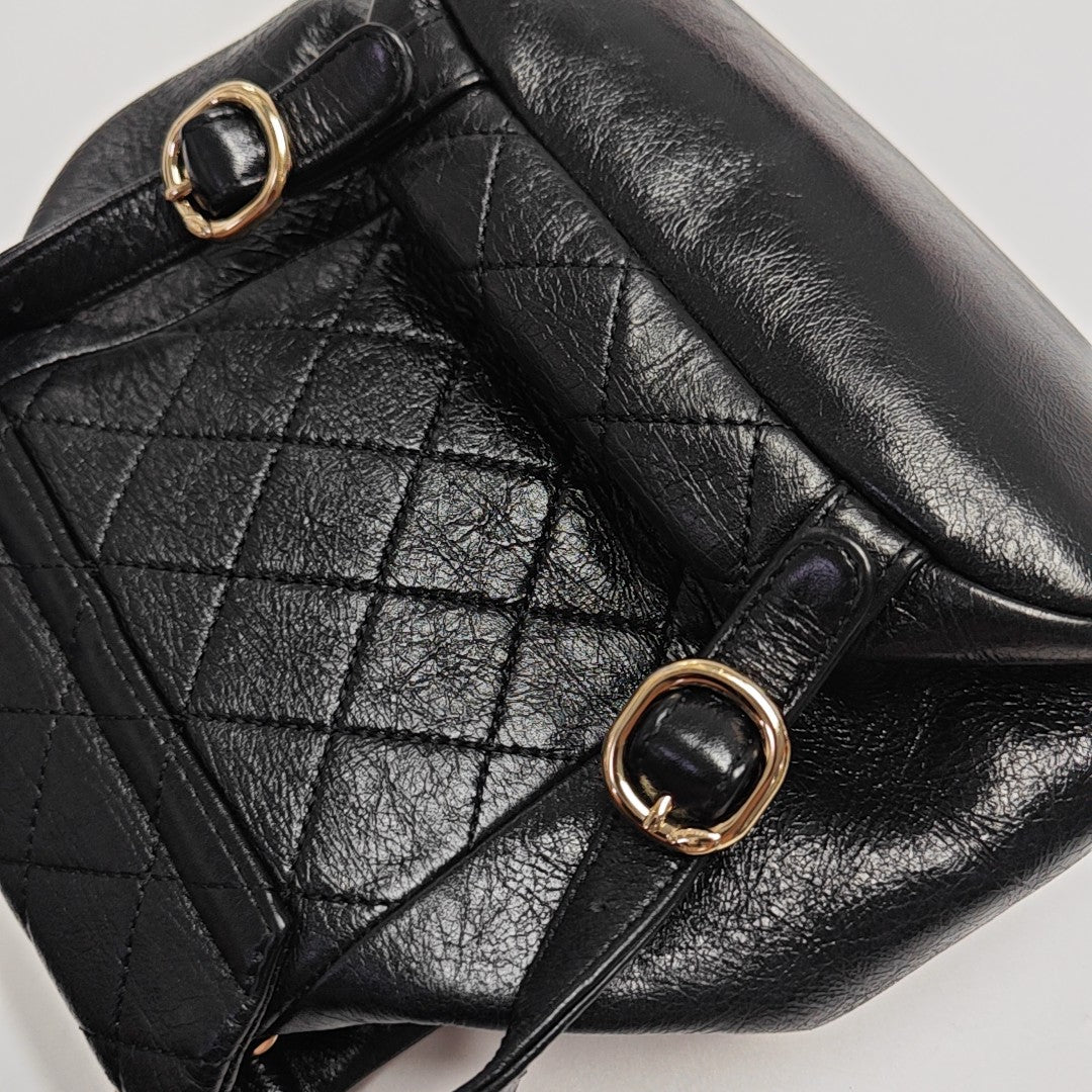 DUMA Quilted Calfskin Black