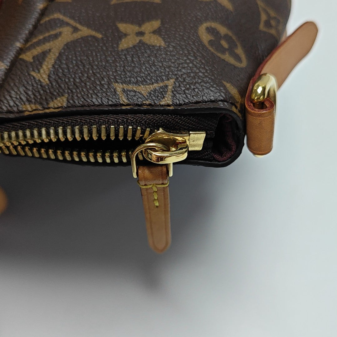 TURENNE MM Monogram Coated Canvas Brown