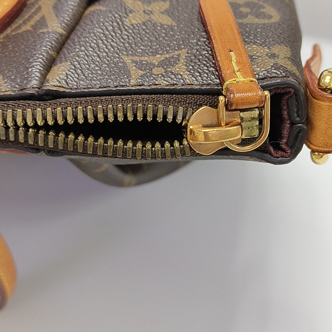 TURENNE Monogram Coated Canvas Brown