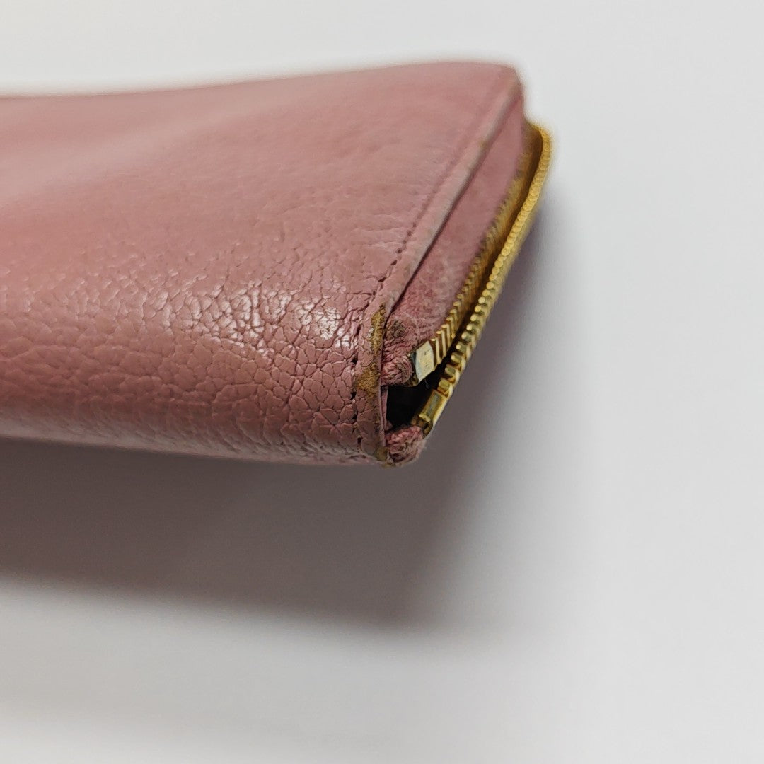 Calfskin Wallet Pink