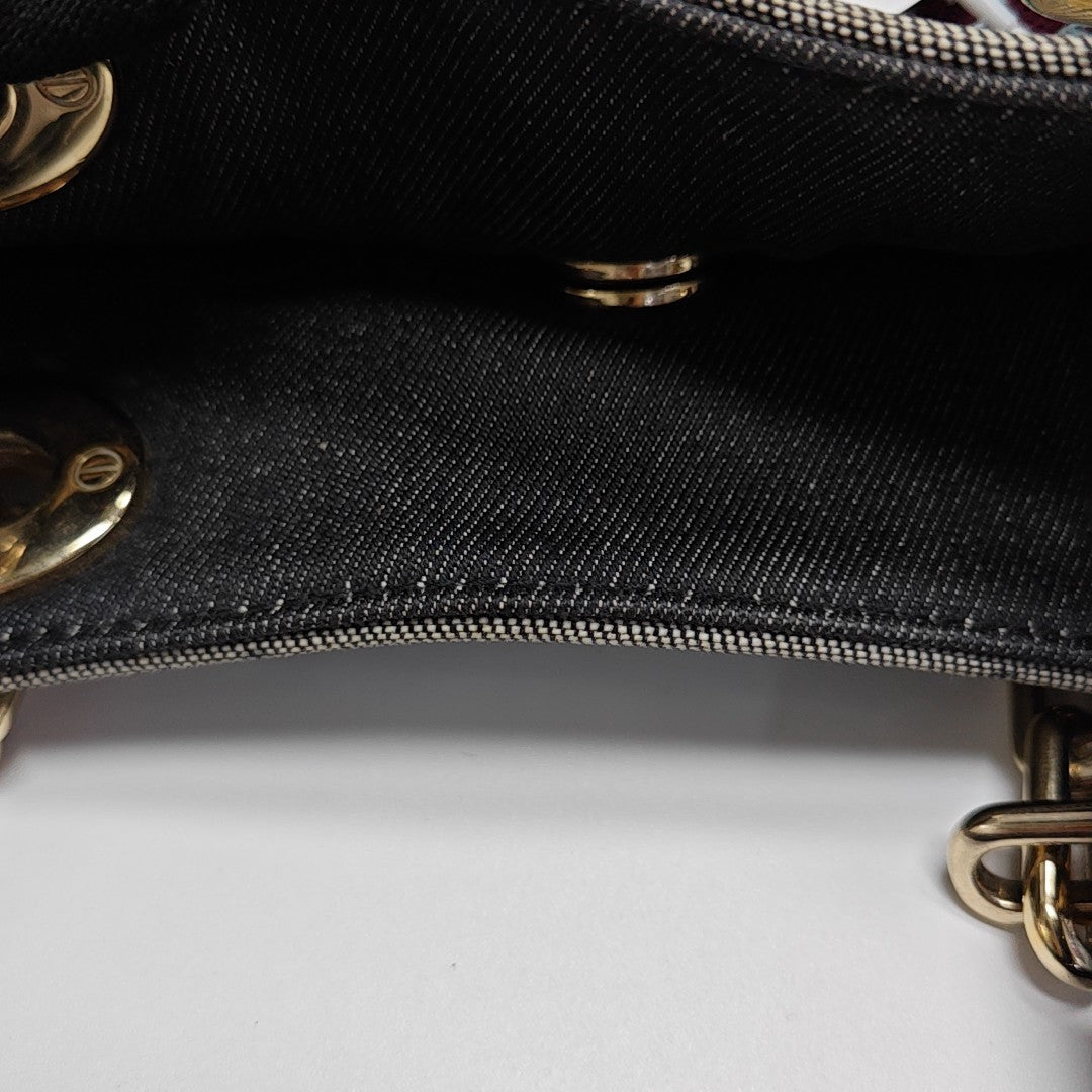 Canvas Top Handle Bag Large Multicolor