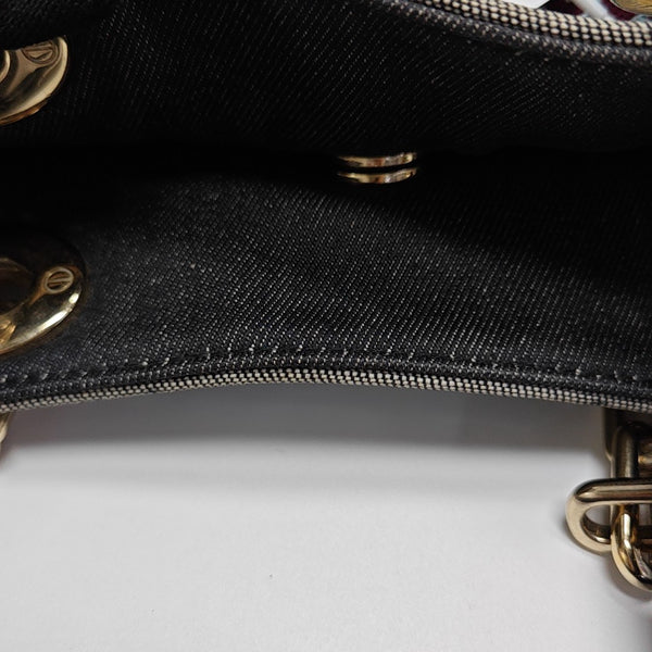 Canvas Top Handle Bag Large Multicolor