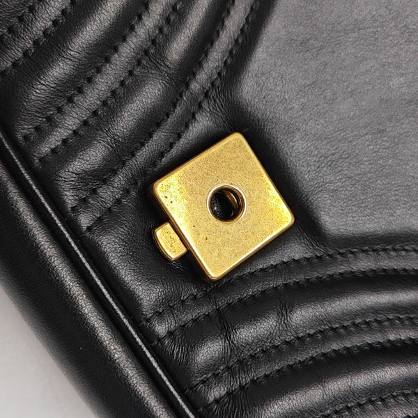 GG Marmont Medium Quilted Calfskin Black