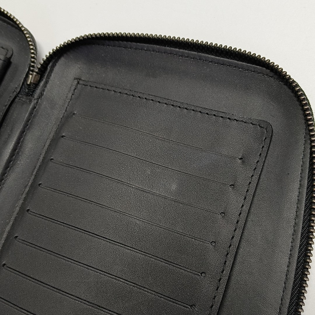 ATOLL Damier Graphite Calfskin Black