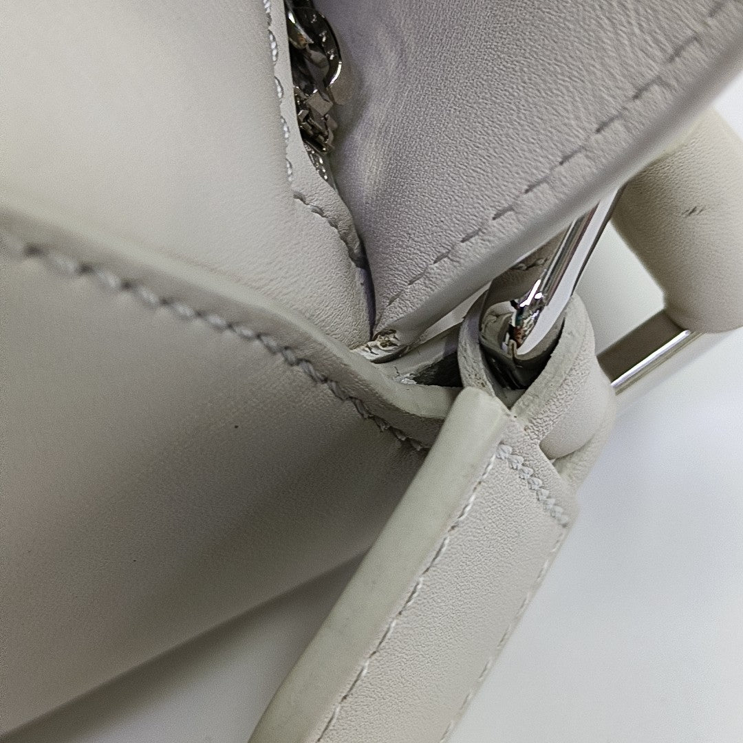 Puzzle Small Calfskin White