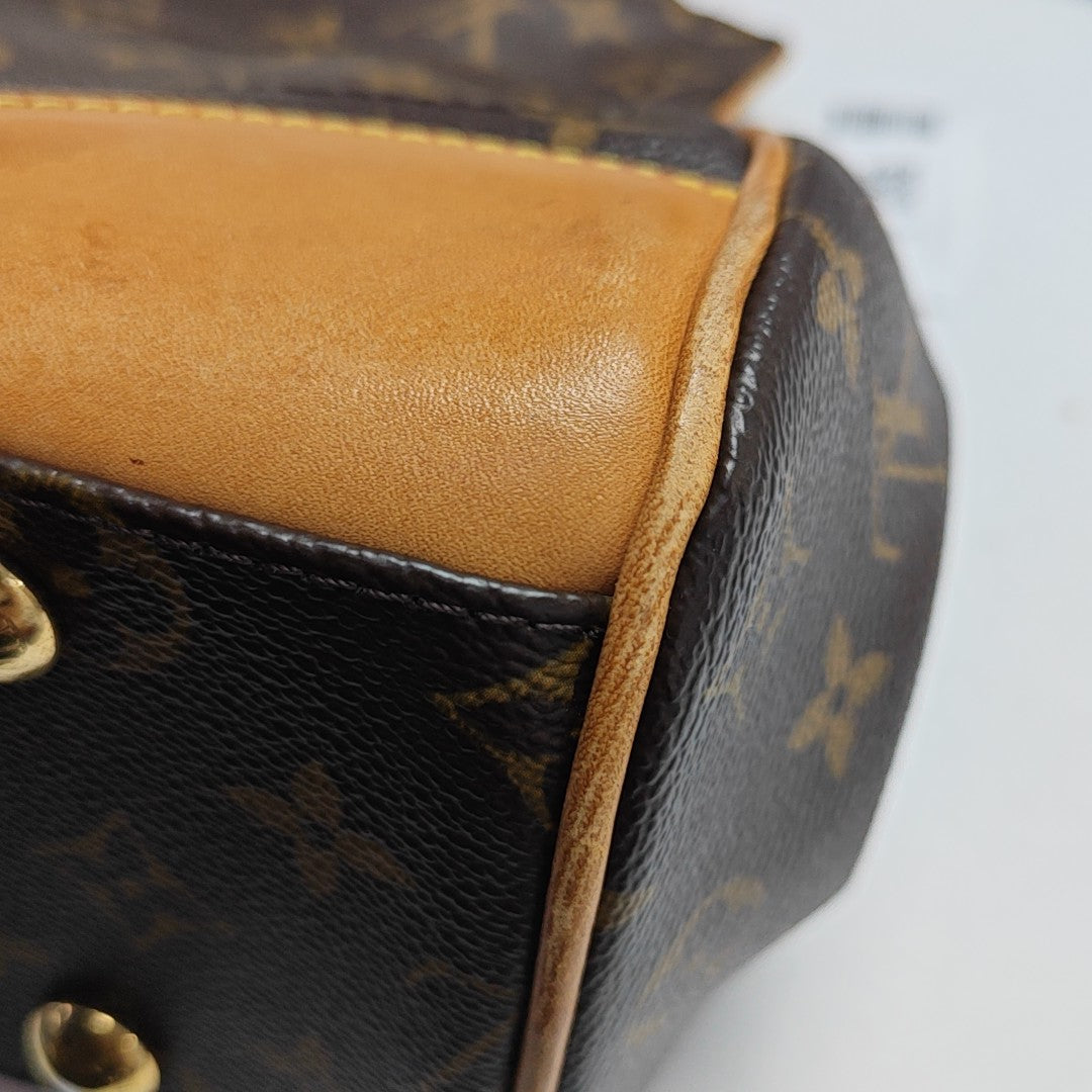 BEVERLY MM Monogram Coated Canvas Brown