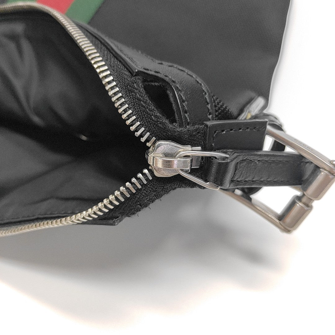 Fabric Shoulder Bag Black