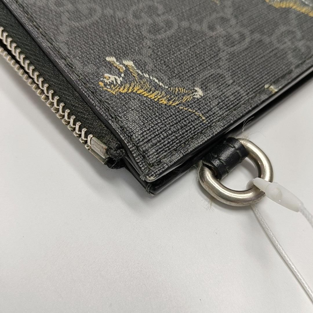 GG Supreme Monogram Coated Canvas Black