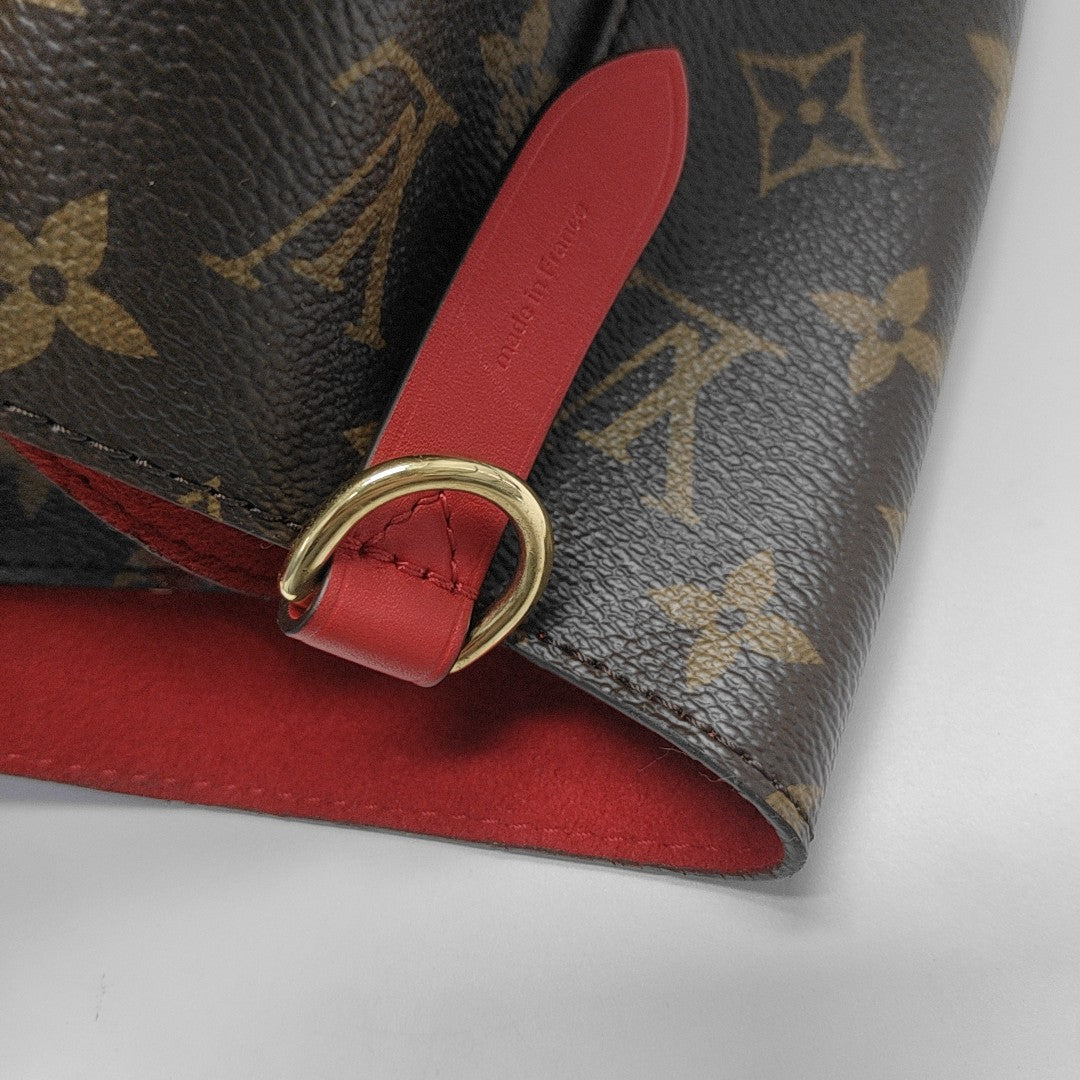 NÉONOÉ MM Monogram Coated Canvas Brown