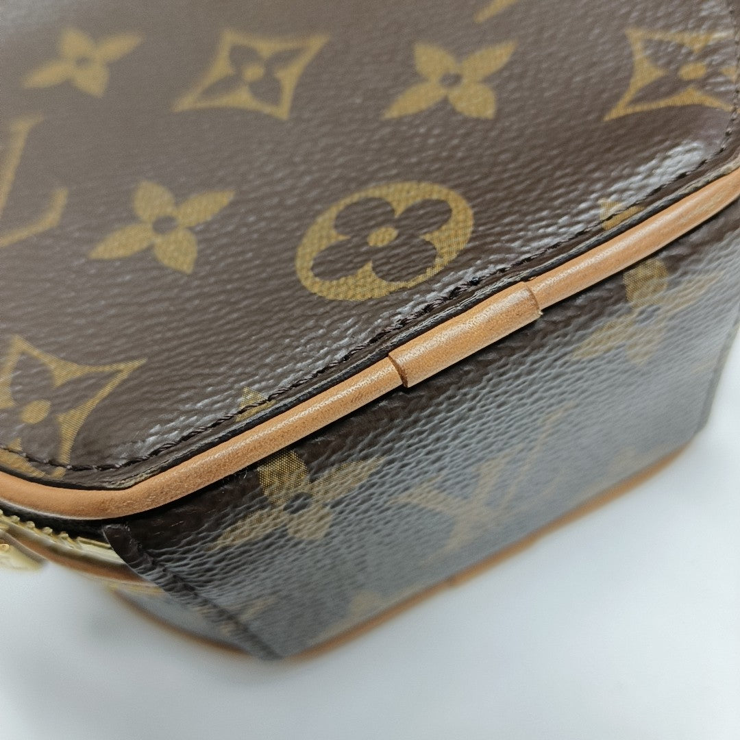 BOITE CHAPEAU Mini Monogram Coated Canvas Brown