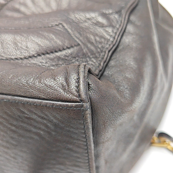 Calfskin Bucket Bag Brown