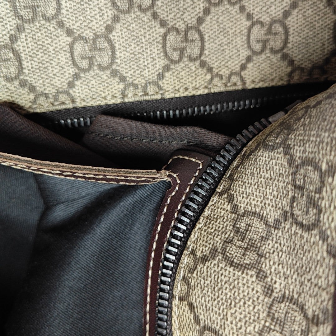 GG Imprime Medium Monogram Coated Canvas Beige