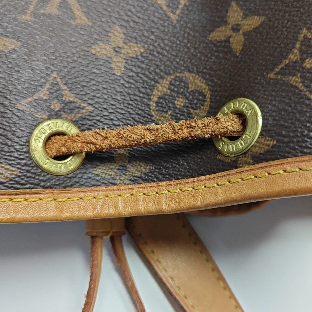 NOÉ BB Monogram Coated Canvas Brown