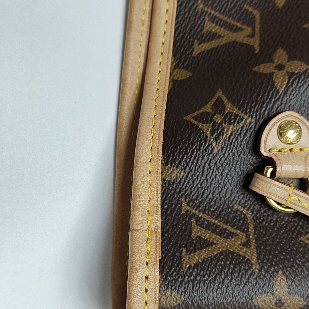 NEVERFULL MM Monogram Coated Canvas Brown