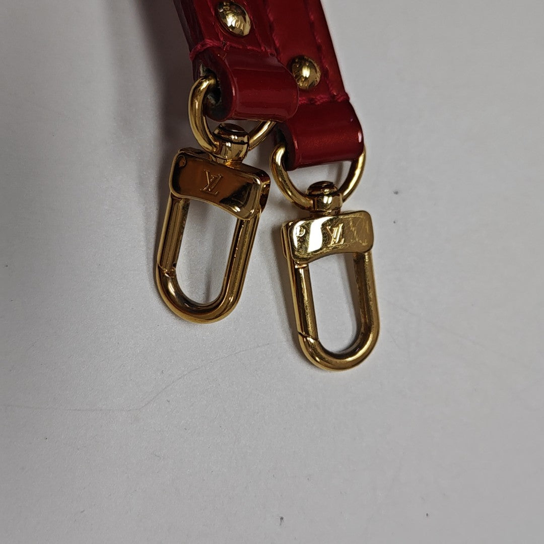ALMA BB Monogram Patent Leather Red