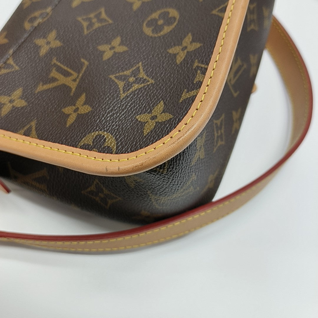 DIANE Monogram Coated Canvas Brown