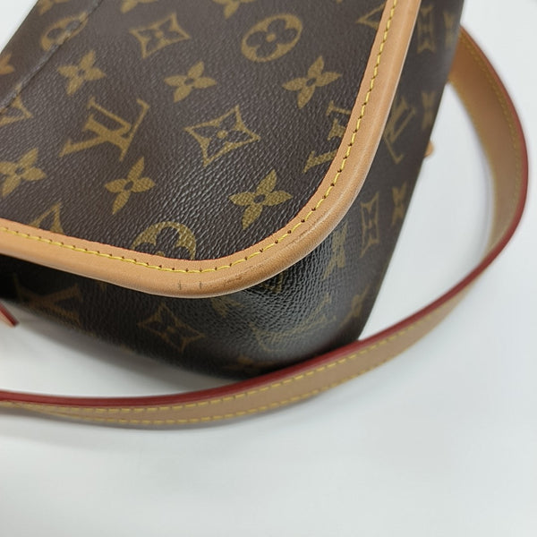DIANE Monogram Coated Canvas Brown