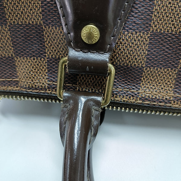 SPEEDY 25 Damier Ebene Coated Canvas Brown