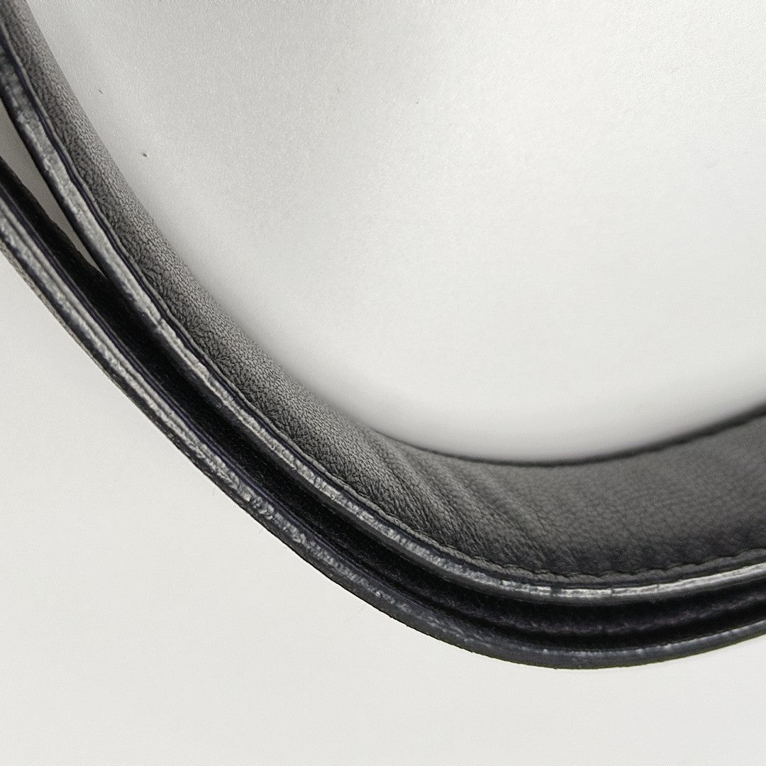 Lambskin Top Handle Bag Black