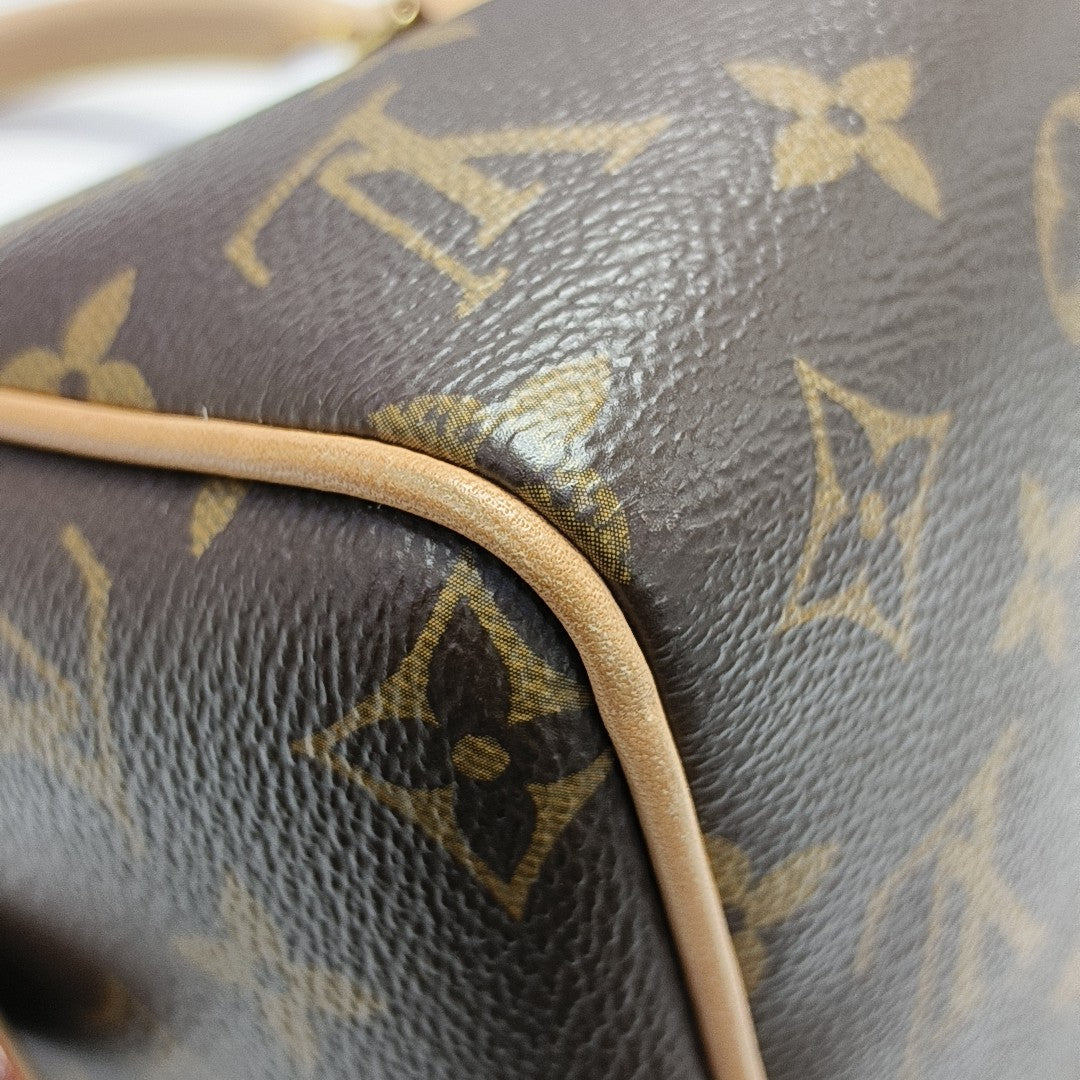 SPEEDY 20 Monogram Coated Canvas Brown