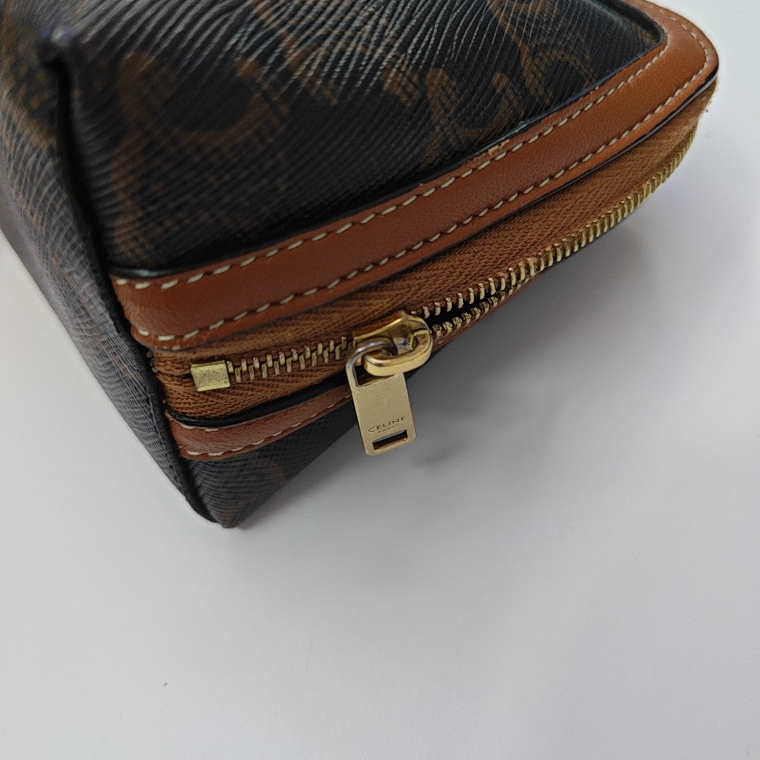 TRIOMPHE CANVAS Small Coated Canvas Brown