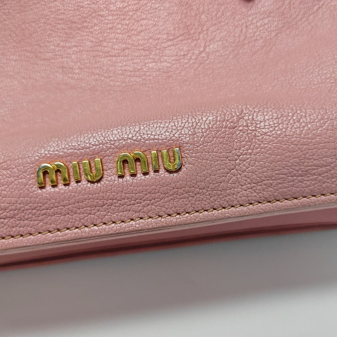 Calfskin Tote Bag Pink