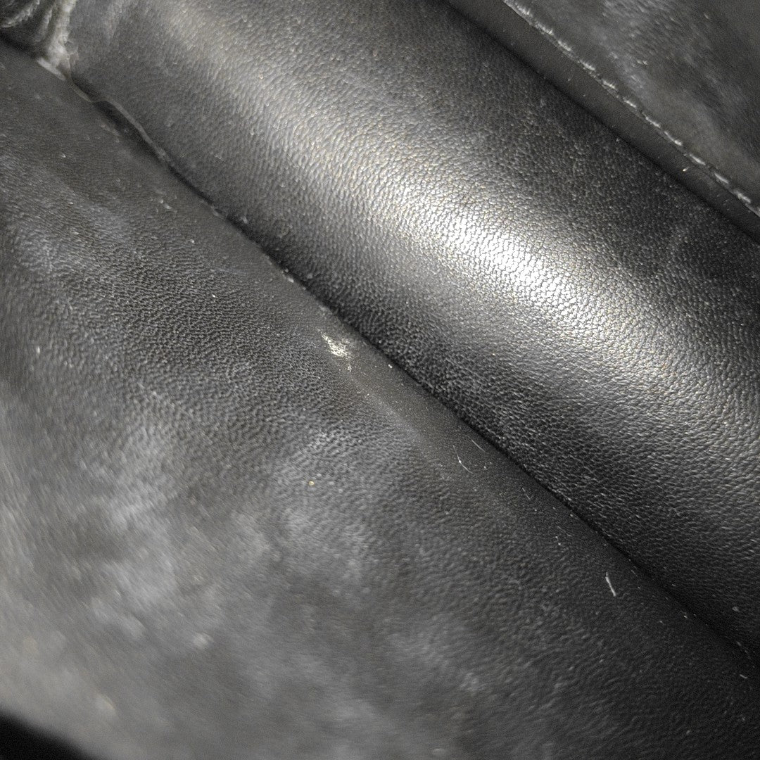 Calfskin Top Handle Bag Mini Black