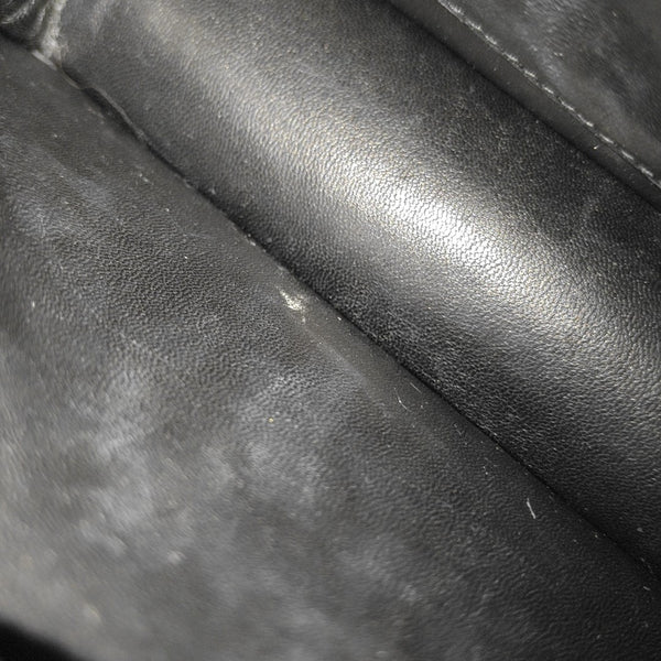 Calfskin Top Handle Bag Mini Black