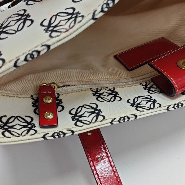 Monogram Coated Canvas Tote Bag Beige