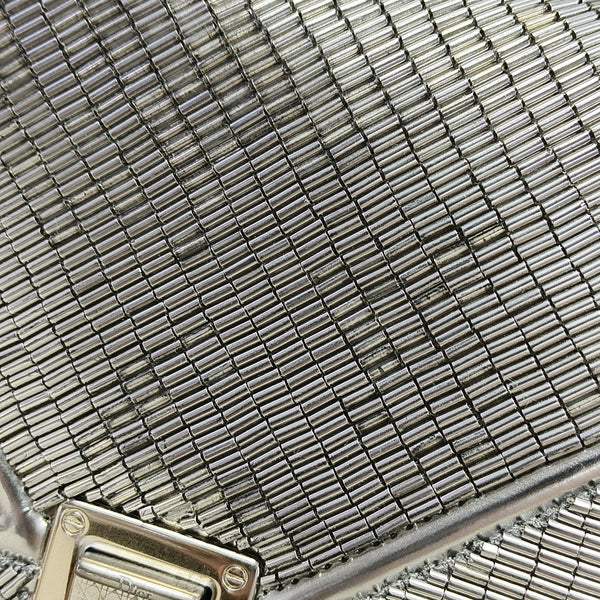 Diorama Small Cannage Calfskin Silver