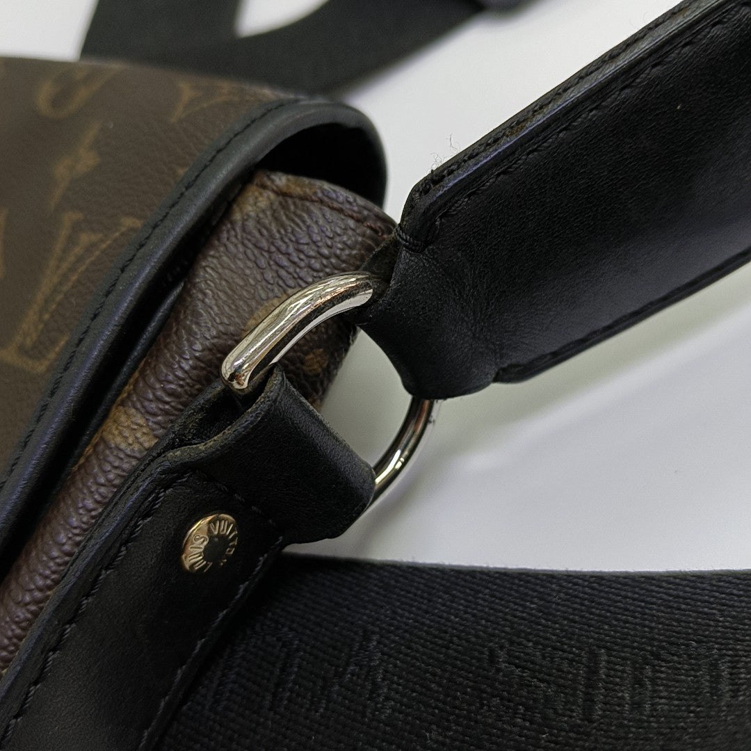 Monogram Coated Canvas Shoulder Bag Brown