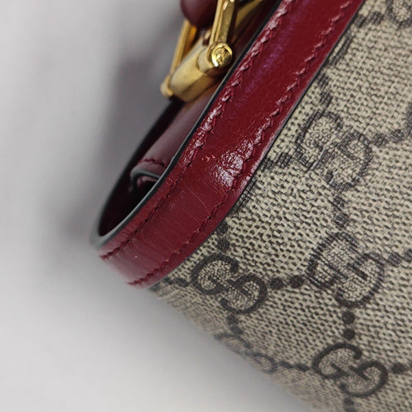 Horsebit 1955 Small Monogram Coated Canvas Beige