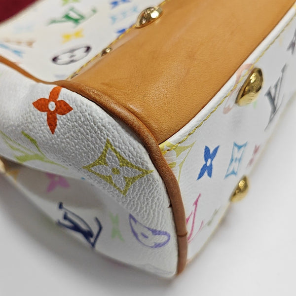 LV × TM BEVERLY MM Monogram Coated Canvas White