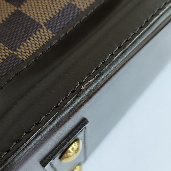 ALMA BB Damier Ebene Coated Canvas Brown